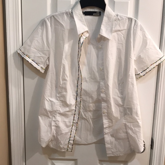 ⚡️FINAL PRICE⚡️ Love Moschino/Moschino Beaded Button Down Blouse - Picture 9 of 12